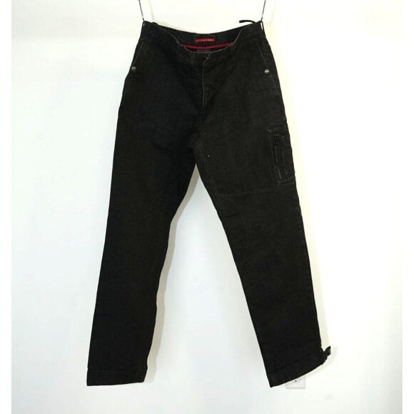 Prada Snap Pocket Straight Leg Denim Jeans Black W31 Men's